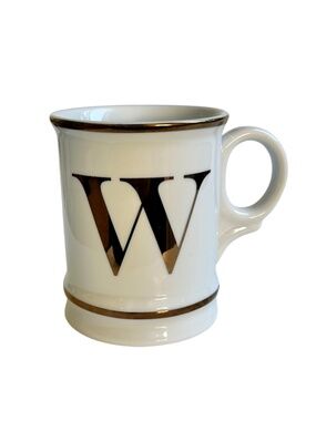 NWOT Williams Sonoma Monogrammed Mug W